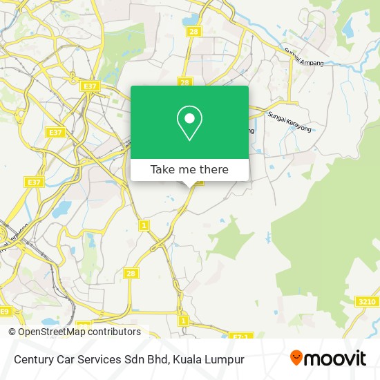 Century Car Services Sdn Bhd map