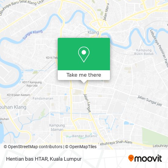 Hentian bas HTAR map