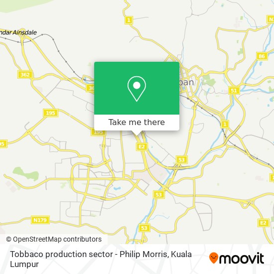 Tobbaco production sector - Philip Morris map