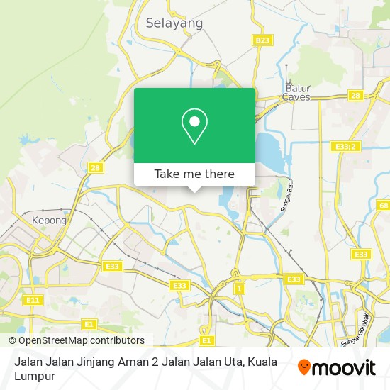 Jalan Jalan Jinjang Aman 2 Jalan Jalan Uta map