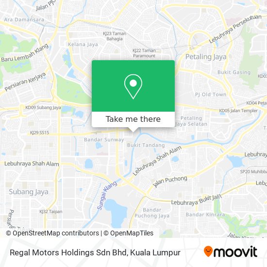 Regal Motors Holdings Sdn Bhd map