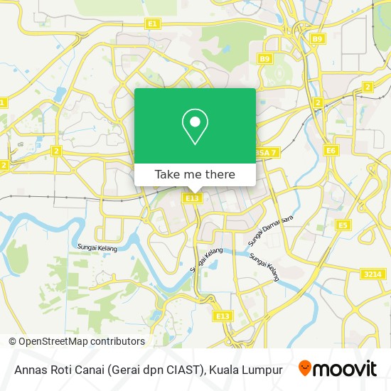 Annas Roti Canai (Gerai dpn CIAST) map