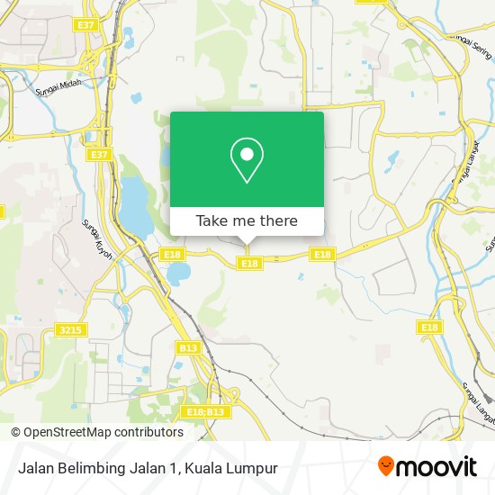 Jalan Belimbing Jalan 1 map