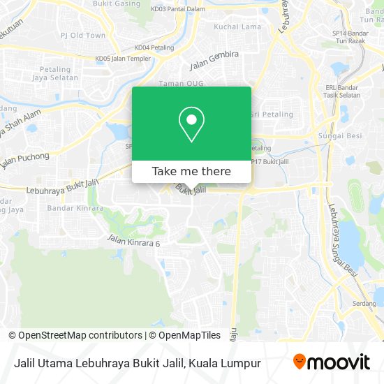 Peta Jalil Utama Lebuhraya Bukit Jalil