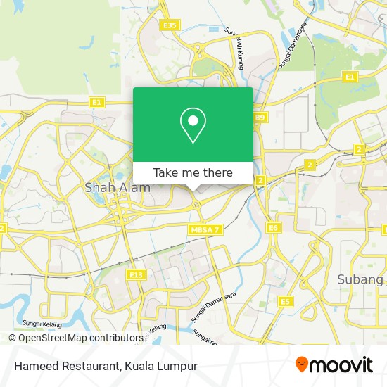 Hameed Restaurant map