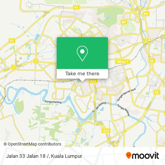 Jalan 33 Jalan 18 / map