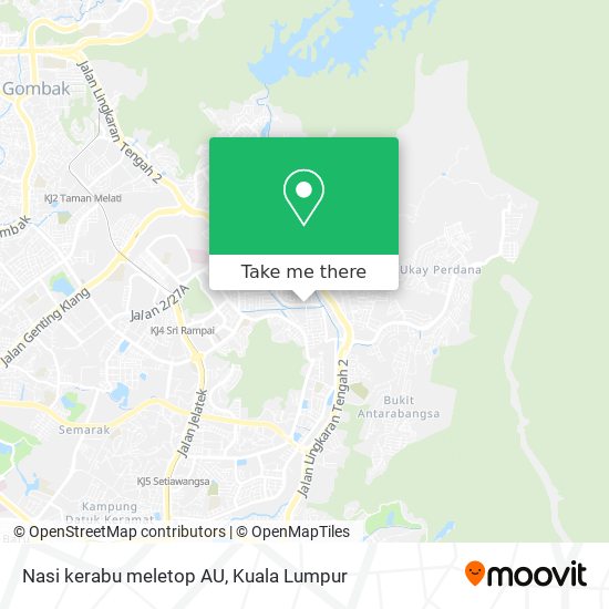 Nasi kerabu meletop AU map