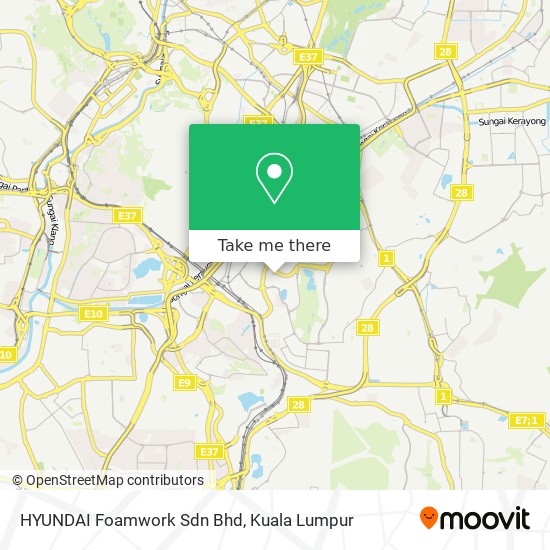 HYUNDAI Foamwork Sdn Bhd map