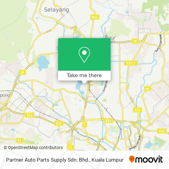 Partner Auto Parts Supply Sdn. Bhd. map