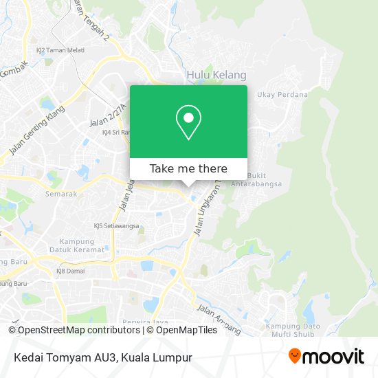 Peta Kedai Tomyam AU3