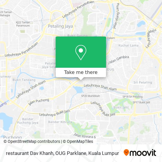 restaurant Dav Khanh, OUG Parklane map