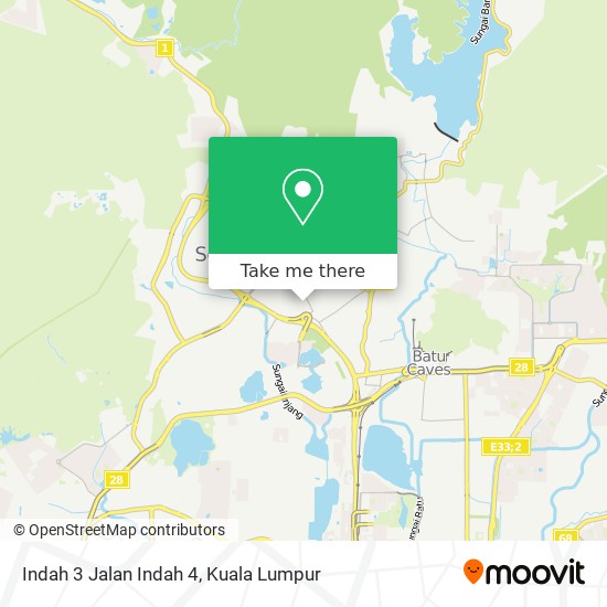 Indah 3 Jalan Indah 4 map