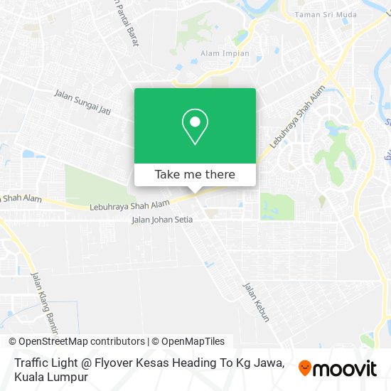 Traffic Light @ Flyover Kesas Heading To Kg Jawa map