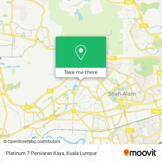 Platinum 7 Persiaran Kaya map