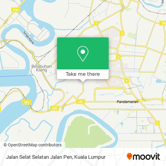 Jalan Selat Selatan Jalan Pen map