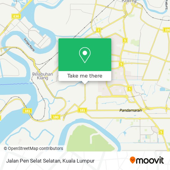 Jalan Pen Selat Selatan map