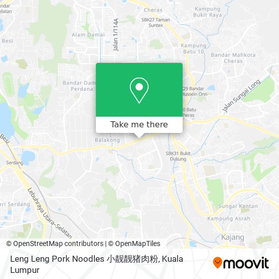 Leng Leng Pork Noodles 小靓靓猪肉粉 map