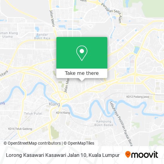 Peta Lorong Kasawari Kasawari Jalan 10