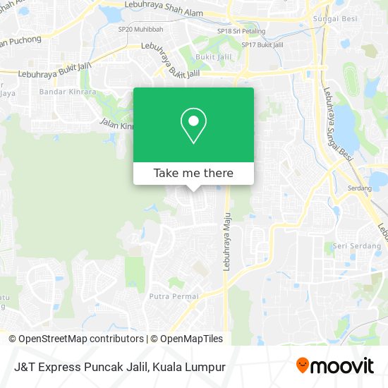 J&T Express Puncak Jalil map