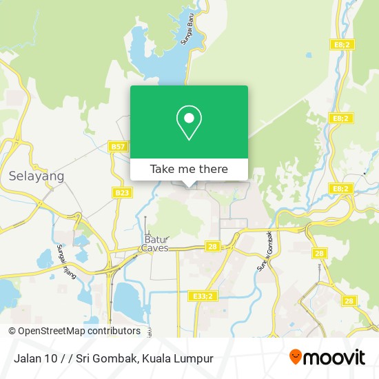 Jalan 10 / / Sri Gombak map