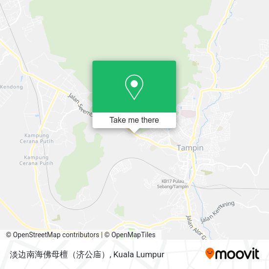 Peta 淡边南海佛母檀（济公庙）