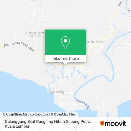 Gelanggang Silat Panglima Hitam Sepang Putra map