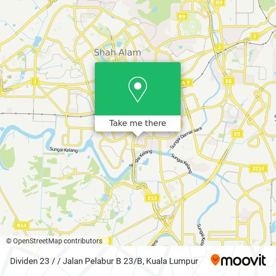 Dividen 23 / / Jalan Pelabur B 23 / B map