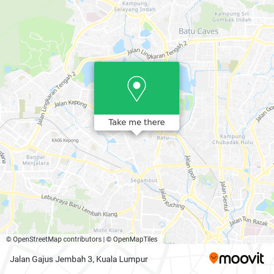 Jalan Gajus Jembah 3 map