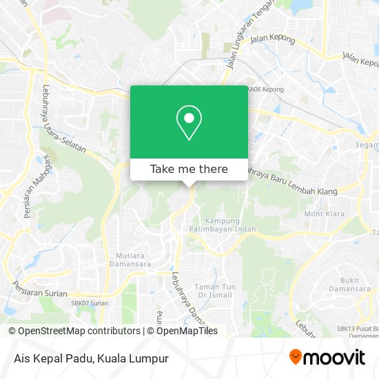 Ais Kepal Padu map