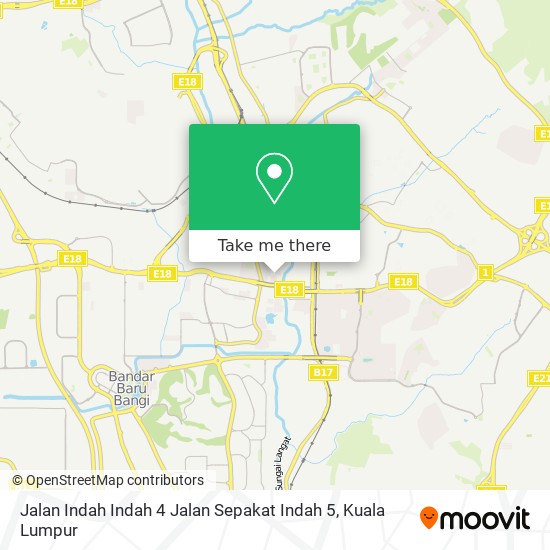 Jalan Indah Indah 4 Jalan Sepakat Indah 5 map