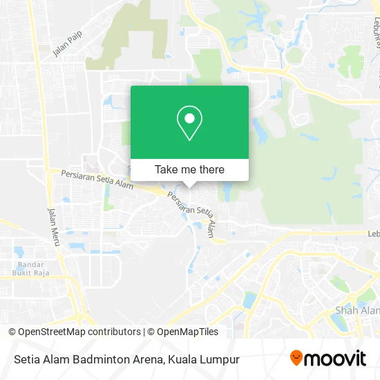 Setia Alam Badminton Arena, null map