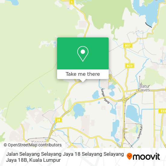 Peta Jalan Selayang Selayang Jaya 18 Selayang Selayang Jaya 18B