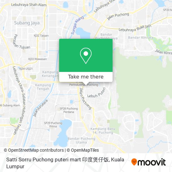 Satti Sorru Puchong puteri mart 印度煲仔饭 map