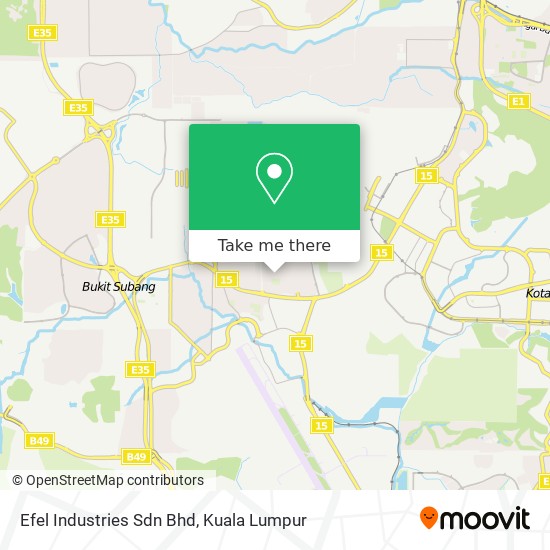 Efel Industries Sdn Bhd map
