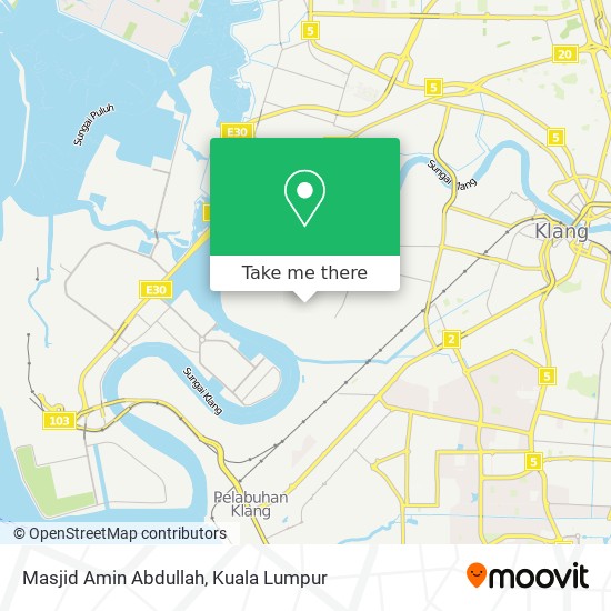 Peta Masjid Amin Abdullah