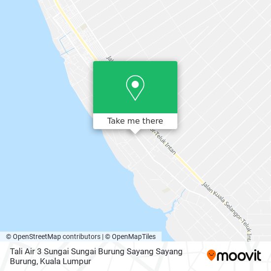 Peta Tali Air 3 Sungai Sungai Burung Sayang Sayang Burung