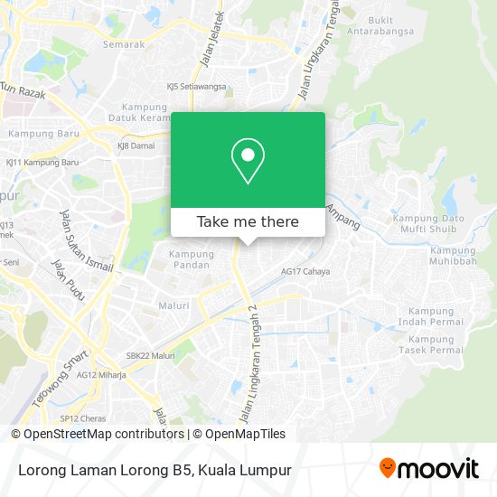 Lorong Laman Lorong B5 map