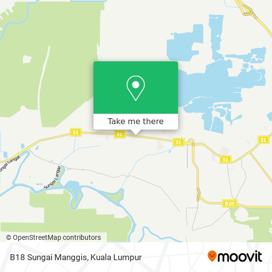 B18 Sungai Manggis map