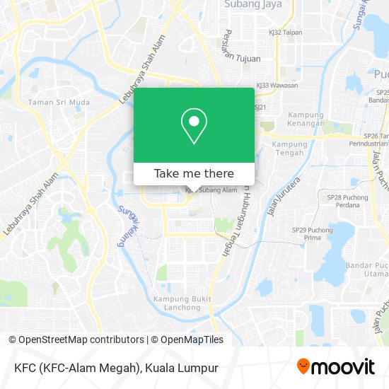 KFC (KFC-Alam Megah) map