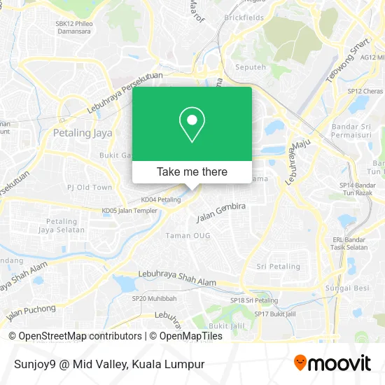 Sunjoy9 @ Mid Valley map