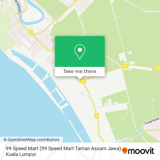 99 Speed Mart (99 Speed Mart Taman Assam Jawa) map