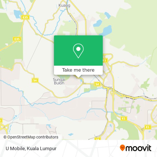 U Mobile map