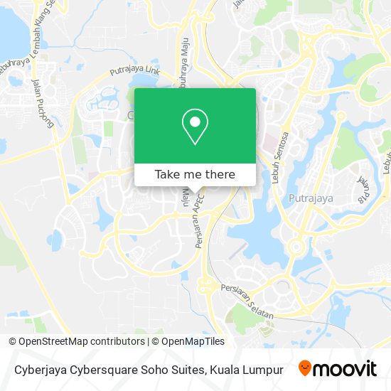 Cyberjaya Cybersquare Soho Suites map