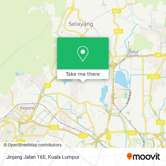 Jinjang Jalan 16E map
