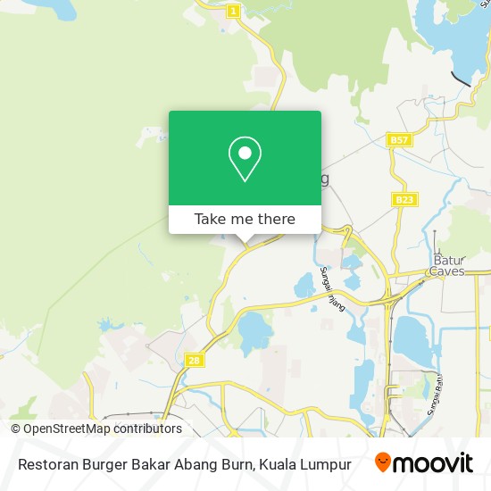 Restoran Burger Bakar Abang Burn map