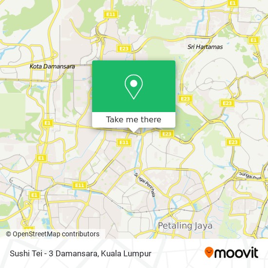 Peta Sushi Tei - 3 Damansara