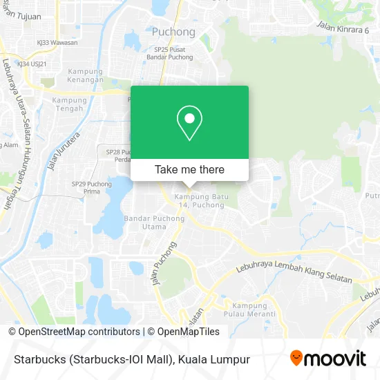 Starbucks (Starbucks-IOI Mall) map