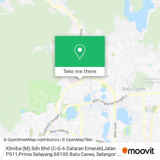 Peta Xlimba (M) Sdn Bhd (C-G-6 Dataran Emerald,Jalan PS11,Prima Selayang.68100 Batu Caves, Selangor .)