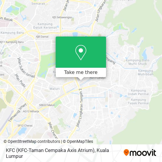 Peta KFC (KFC-Taman Cempaka Axis Atrium)