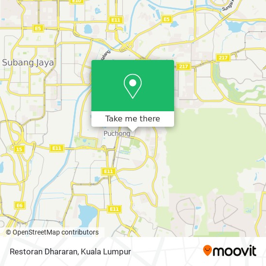 Restoran Dhararan map